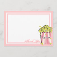 Popcorn Pink Flat Card