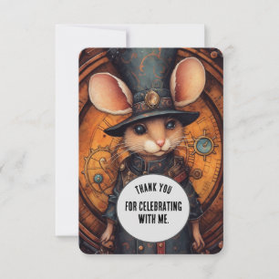 Tarjeta De Agradecimiento Popperwaddle Gracias Personalizado de animales Ste