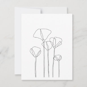 Tarjeta De Agradecimiento Poppies