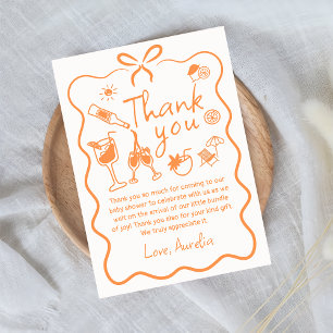 Tarjeta de agradecimiento por amor al primer Sprit