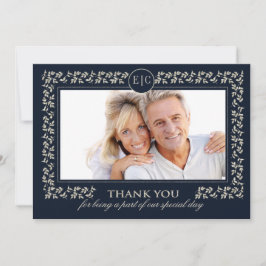 Tarjeta de agradecimiento por aniversario de bodas