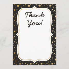 Tarjeta de agradecimiento por cumpleaños con temát