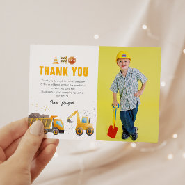 Tarjeta de agradecimiento por cumpleaños de constr