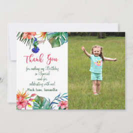 Tarjeta de agradecimiento por cumpleaños de Hibisc