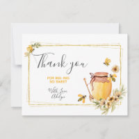 Tarjeta de agradecimiento por cumpleaños de Honey 