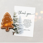 Tarjeta de agradecimiento por cumpleaños de Winter<br><div class="desc">Una tarjeta de agradecimiento por cumpleaños de invierno en el interior de Australia es una manera cuidadosa de expresar tu gratitud a los amigos y familiares que celebraron el primer cumpleaños de tu hijo en un tema de invierno en el maravilloso país. Esta tarjeta suele incluir elementos asociados con el...</div>