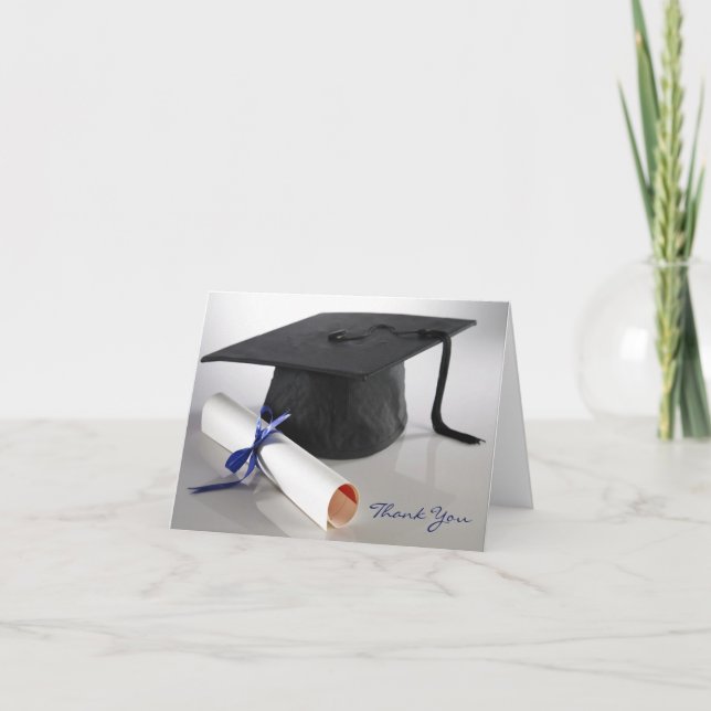 Tarjeta de agradecimiento por diploma de graduació (Anverso)