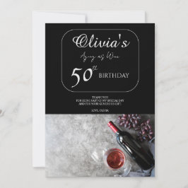 Tarjeta de agradecimiento por el 50 cumpleaños de 
