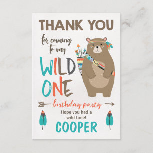 Tarjeta de agradecimiento por el cumpleaños de Wil