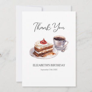 Tarjeta de agradecimiento por el cumpleaños del ca
