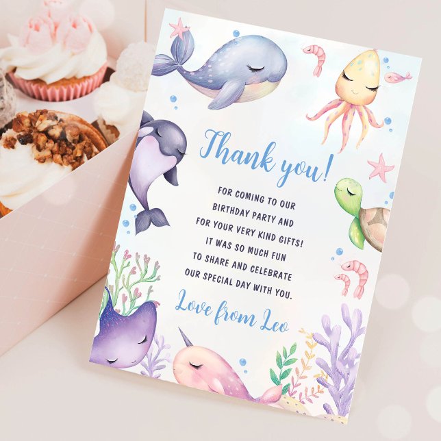 Tarjeta de agradecimiento por el cumpleaños Sea Li (Subido por el creador)