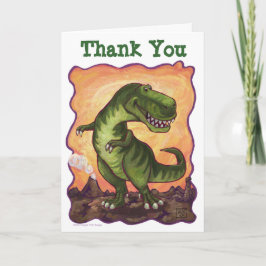 Tarjeta de agradecimiento por el día B de los dino