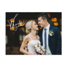 Tarjeta de agradecimiento por el Día de la boda co