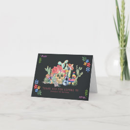 Tarjeta de agradecimiento por el día de los muerto