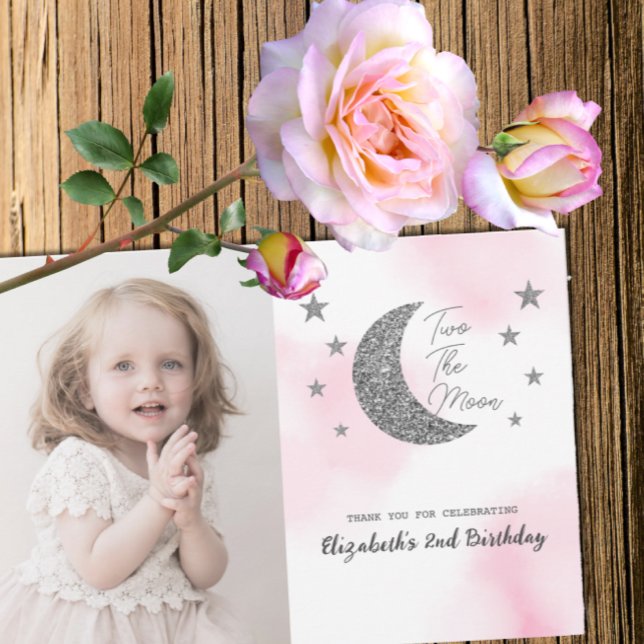 Tarjeta de agradecimiento por el segundo cumpleaño (Subido por el creador)