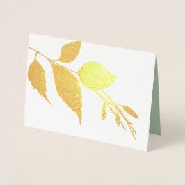 Tarjeta de agradecimiento por funeral botánico