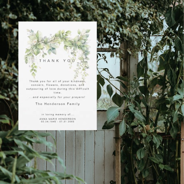 Tarjeta de agradecimiento por funeral de Vides de  (Subido por el creador)