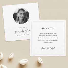 Tarjeta de agradecimiento por funeral y simpatía