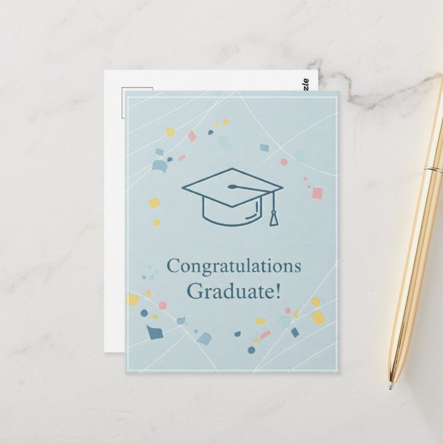 Tarjeta de agradecimiento por graduación (Anverso/Reverso In Situ)