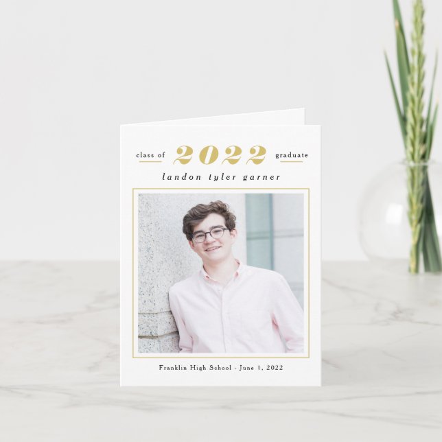 Tarjeta de agradecimiento por graduación de estadí (Anverso)