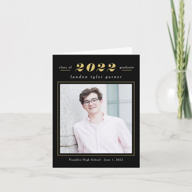 Tarjeta de agradecimiento por graduación de estadí (Anverso)