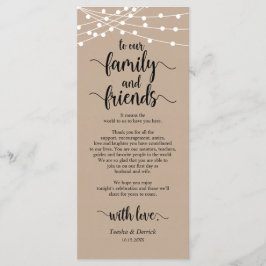 Tarjeta de agradecimiento por la configuración del