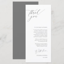 Tarjeta de agradecimiento por la configuración del