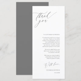 Tarjeta de agradecimiento por la configuración del