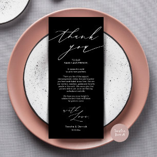 Tarjeta de agradecimiento por la configuración del