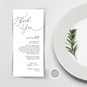 Tarjeta de agradecimiento por la configuración del