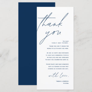 Tarjeta de agradecimiento por la configuración del