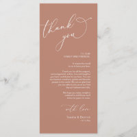 Tarjeta de agradecimiento por la configuración del