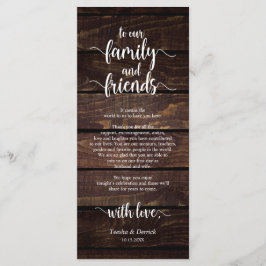 Tarjeta de agradecimiento por la configuración del