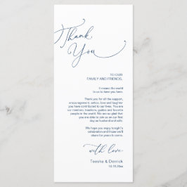 Tarjeta de agradecimiento por la configuración del