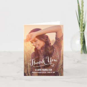 Tarjeta de agradecimiento por la encantadora gradu