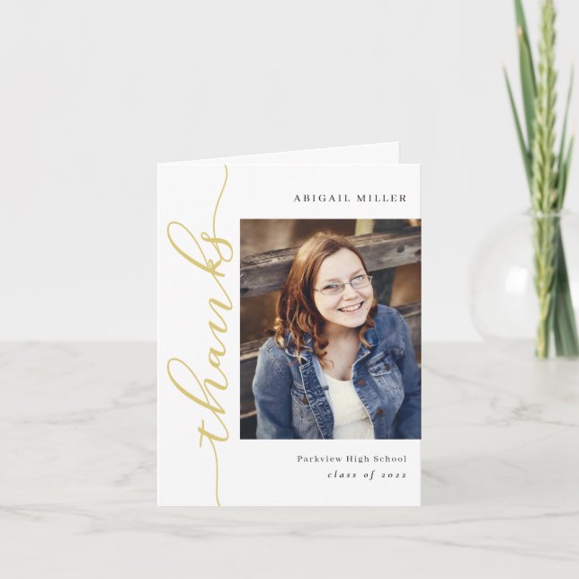 Tarjeta de agradecimiento por la escritura a dista (Anverso)