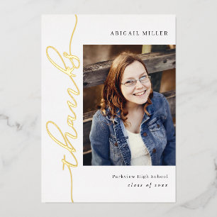 Tarjeta de agradecimiento por la escritura de Reli