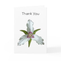 Tarjeta de agradecimiento por la flor silvestre Tr