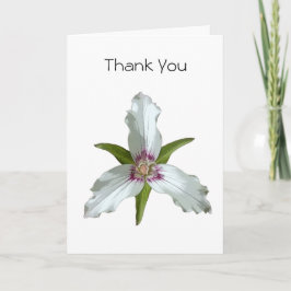 Tarjeta de agradecimiento por la flor silvestre Tr