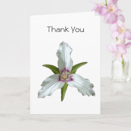 Tarjeta de agradecimiento por la flor silvestre Tr