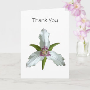 Tarjeta de agradecimiento por la flor silvestre Tr