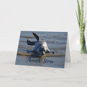 Tarjeta de agradecimiento por la foto del sello de