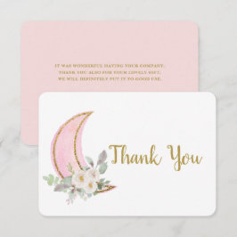 Tarjeta de agradecimiento por la luna