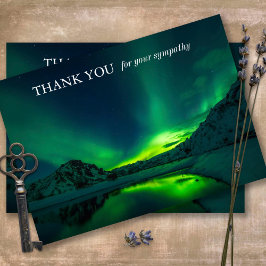 Tarjeta de agradecimiento por la memoria de la sol