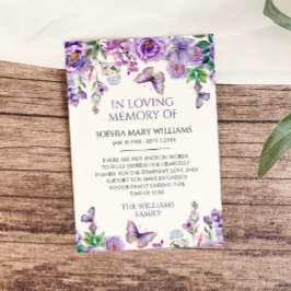 Tarjeta de agradecimiento por la memoria de solida