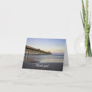 Tarjeta De Agradecimiento Por La Noche Paz En Folly Beach Gracias