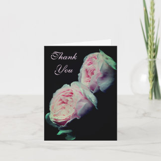 Tarjeta de agradecimiento por las flores blandas r