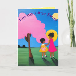 Tarjeta De Agradecimiento Por mi hermanita