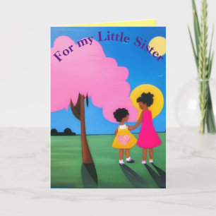 Tarjeta De Agradecimiento Por mi hermanita