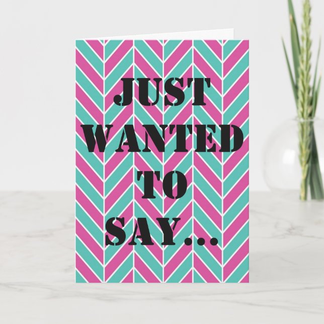 Tarjeta de agradecimiento por patrón de hueso de h (Anverso)